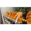 Image 4 : C301-SJB YELLOW MINI EXCAVATOR MULTI ATTACHMENT SET INCLUDING SMALL DIGGING BUCKET, 2 CLEANING