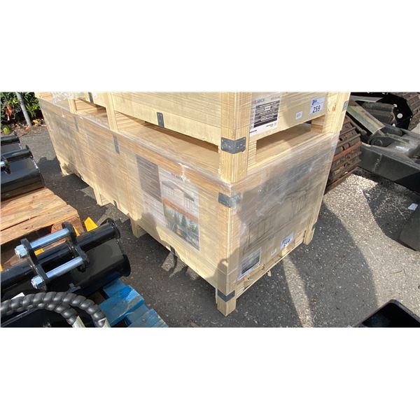 SDLANCH SDLC2020 20' X 20' ALL STEEL HIGH END CARPORT W/ OPEN SIDE WALLS *IN WOODEN CRATE*