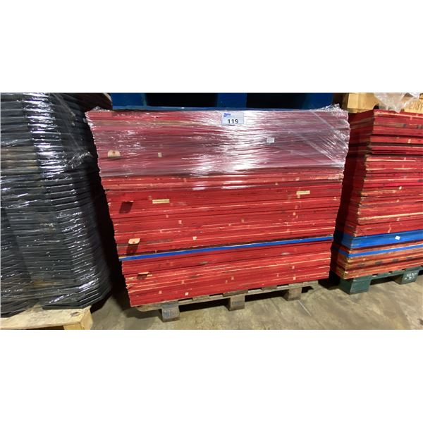 PALLET OF 4' X 4' X 1/2" PLYWOOD SHEETS, APPROX 50 PCS PER PALLET