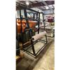 Image 1 : BLACK METAL 4 TIER INDUSTRIAL MOBILE SPOOL CART WITH ROLL OF FOOD GRADE PLASTIC BAG LINERS