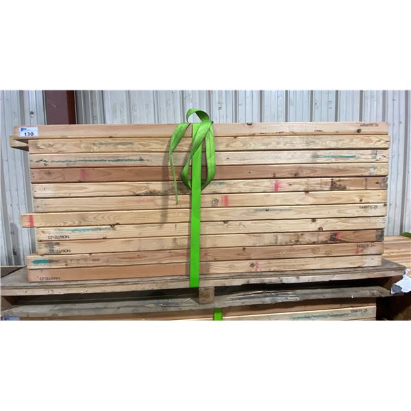 PALLET OF DOUGLAS FIR 6" X 3"  GLUE LAMINATE WOODEN PLANKS APPROX 79"L , APPROX 77PCS