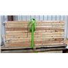 Image 1 : PALLET OF DOUGLAS FIR 6" X 3"  GLUE LAMINATE WOODEN PLANKS APPROX 79"L , APPROX 77PCS