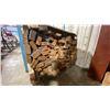 Image 3 : BLUE METAL TRANSPORT RACK WITH ASSORTED 2" X 4" PLANKS APPROX 94"L *RACK INCLUDED*