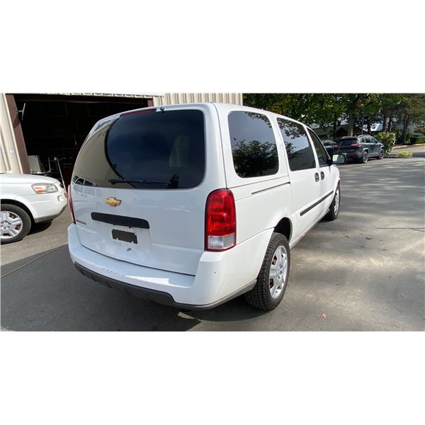 2008 CHEVROLET UPLANDER, 4DR VAN, WHITE, VIN 1GNDV13198D152769,