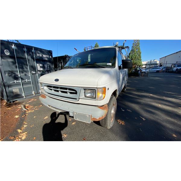 2001 FORD E250, 3DR CARGO VAN, WHITE, VIN 1FTNE24L91HA37588,