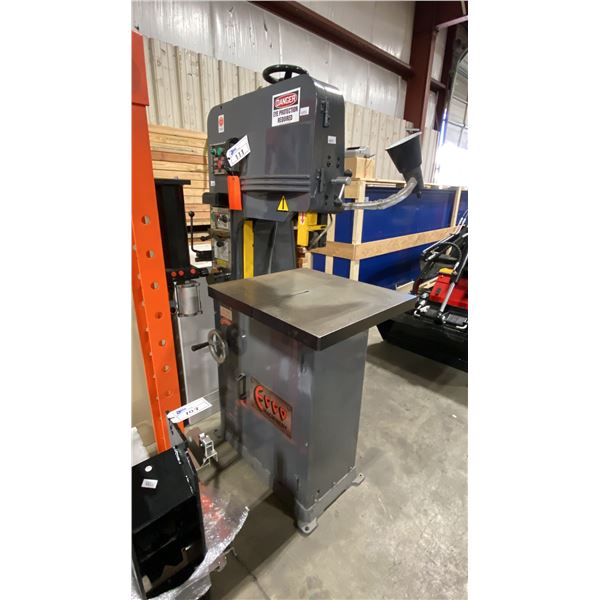 ECCO MACHINERY T-360 GREY 220V SINGLE PHASE ELECTRIC INDUSTRIAL VERTICAL BANDSAW WITH WELDERS