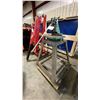 Image 1 : AKHURST MACHINERY INDUSTRIAL HAND OPERATED NOTCHER *RIGHT SIDE OF BED HAS CRACK*