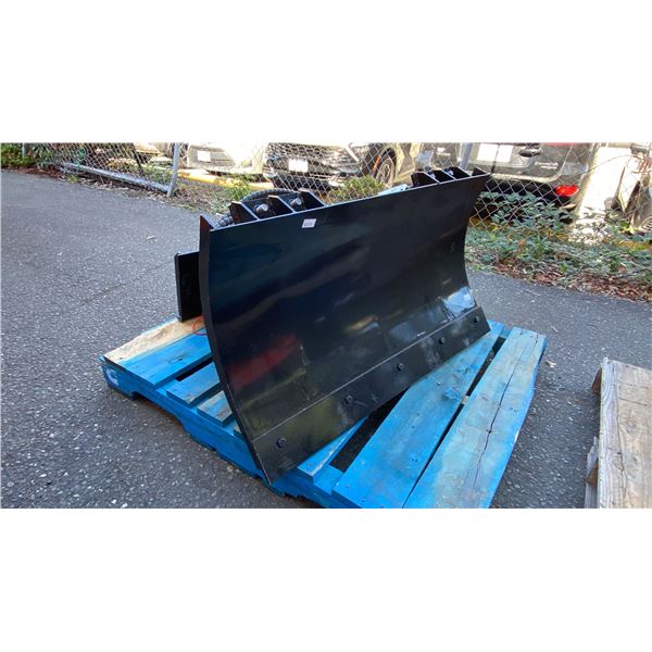 39" BLACK HYDRAULIC INDUSTRIAL MINI SKID STEER PLOW ATTACHMENT
