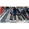 Image 3 : 3PCS BLACK HYDRAULIC INDUSTRIAL MINI SKID STEER AUGER ATTACHMENT SET