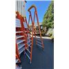 Image 2 : ALLRIGHT FXP300-06 HEAVY DUTY 6' ORANGE CARBON FIBER INDUSTRIAL PLATFORM LADDER
