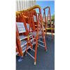 Image 2 : ALLRIGHT FXP300-04 HEAVY DUTY 4' ORANGE CARBON FIBER INDUSTRIAL PLATFORM LADDER