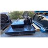 Image 3 : 43" BLACK HYDRAULIC INDUSTRIAL MINI SKID STEER BED MULTCHER ATTACHMENT