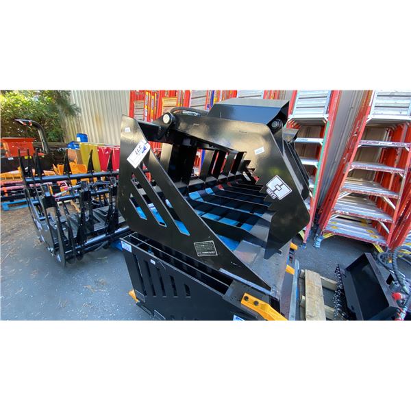 GIYI HWG44 72" SKID STEER HOLLOW WOOD GRABBER ATTACHMENT