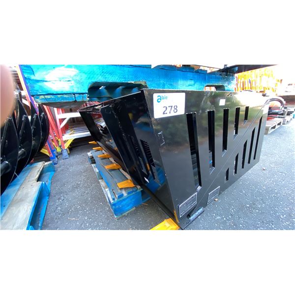 GIYI RB66 HEAVY DUTY 66" SKID STEER ROCK BUCKET ATTACHMENT