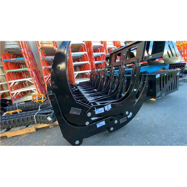 GY-CLG72, 72" HYDRAULIC SKID STEER CURVED LOG GRAPPLE ATTACHMENT