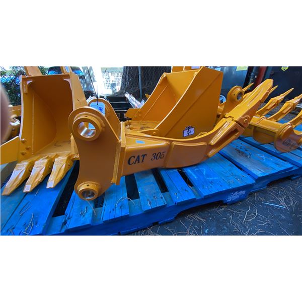 YELLOW HEAVY DUTY MINI EXCAVATOR RIPPER TOOTH ATTACHMENT *FITS CAT 305 EXCAVATORS*
