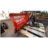 Image 2 : KUBOTA V4308 ORANGE 60" INDUSTRIAL MINI PLOW ATTACHMENT