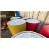 Image 3 : PALLET OF 4 METAL INDUSTRIAL STORAGE BARRELS
