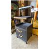 Image 1 : BLACK 2 DRAWER COMMERCIAL ESTHETICIANS EQUIPMENT PEDESTAL WITH CONTENTS