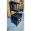 Image 2 : BLACK 2 DRAWER COMMERCIAL ESTHETICIANS EQUIPMENT PEDESTAL WITH CONTENTS