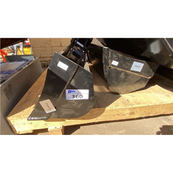 40" HEAVY DUTY MINI EXCAVATOR ARTICULATING BUCKET ATTACHMENT & 32" HEAVY DUTY MINI EXCAVATOR
