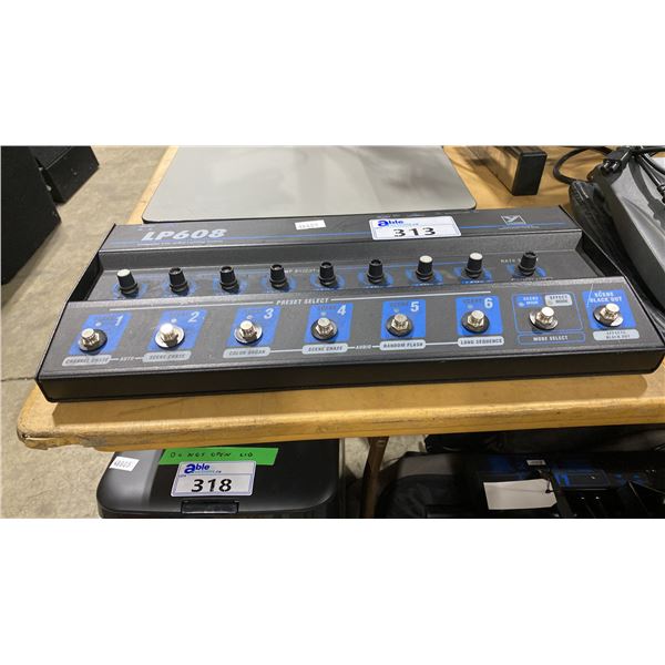 YORKVILLE LP608 6 CHANNEL PROFESSIONAL STAGE LIGHTING COMPUTER CONTROLLED CONSOLE WITH POWER CORD