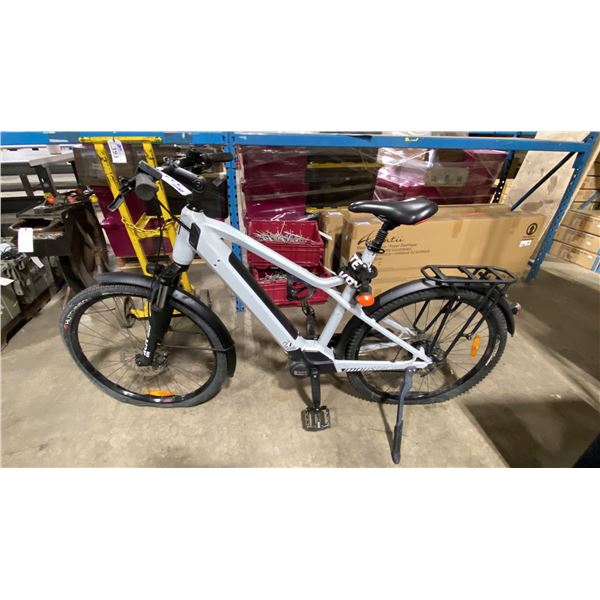 BOSCH MOUSTACHE 27 WHITE 10 SPEED FRONT SUSPENSION POWER ASSISTED E-BIKE WITH FULL DISC BRAKES