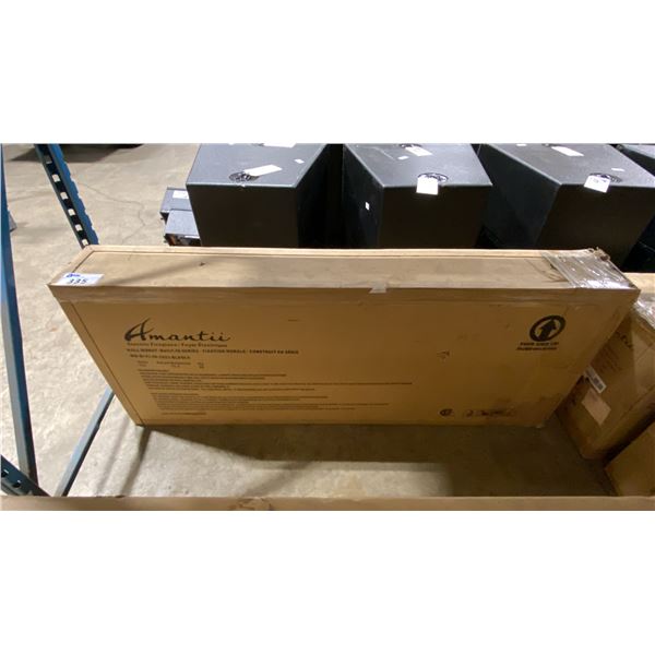 AMANTII WM-BI-FI-48-5823-BLKGLS -  48" ELECTRIC FIREPLACE WITH 58 X 23 BLACK GLASS SURROUND