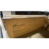 Image 2 : AMANTII WM-BI-FI-48-5823-BLKGLS -  48" ELECTRIC FIREPLACE WITH 58 X 23 BLACK GLASS SURROUND