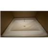 Image 4 : SHELF OF FOUR ASSORTED VANITY PORCELAIN SINKS AND THREE DRAINS
