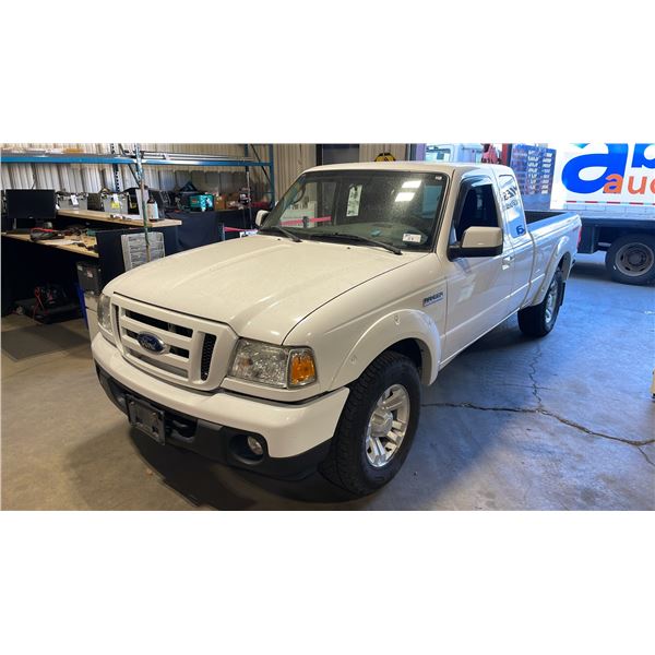 2011 FORD RANGER SPORT 4X4 PICKUP WHITE VIN 1FTLR4FE7BPA75334
