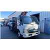 Image 4 : 2014 HINO 195H HYBRID, 2DR FLAT DECK, WHITE, VIN JHHHPM2H0EK001120,