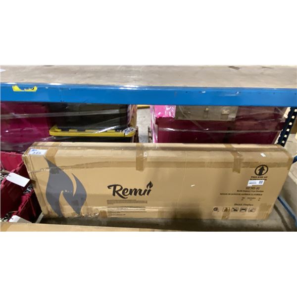 REMII 102765-XS EXTRA SLIM SERIES 60" ELECTRIC BUILT-IN INSERT FIREPLACE *REFURBISHED / RETURN