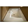 Image 2 : THREE PORCELAIN VANITY SINKS, APPROX DIMENSIONS APPROX 24" X 18.5"