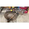 Image 1 : BLACK METAL INDUSTRIAL BANDING CART WITH BANDING TOOLS