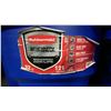Image 3 : STACK OF 25 BLUE RUBBERMAID ROUGHNECK RECYCLE/TRASH BINS WITH LIDS- 32 GAL/ 121 L