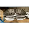 Image 5 : 2 STAINLESS STEEL DOUBLE BASIN DROP IN SINKS & 4 PORCELAIN SINKS