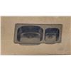 Image 9 : 2 STAINLESS STEEL DOUBLE BASIN DROP IN KITCHEN SINKS, DRAWER HARDWARE, CHROME/GLASS WALL MOUNT