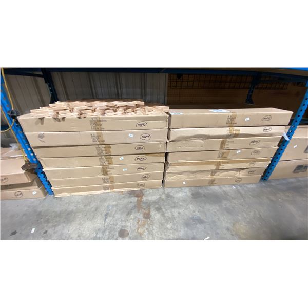 14 CASES OF MAPLE WOOD WINE RACK LATTICE