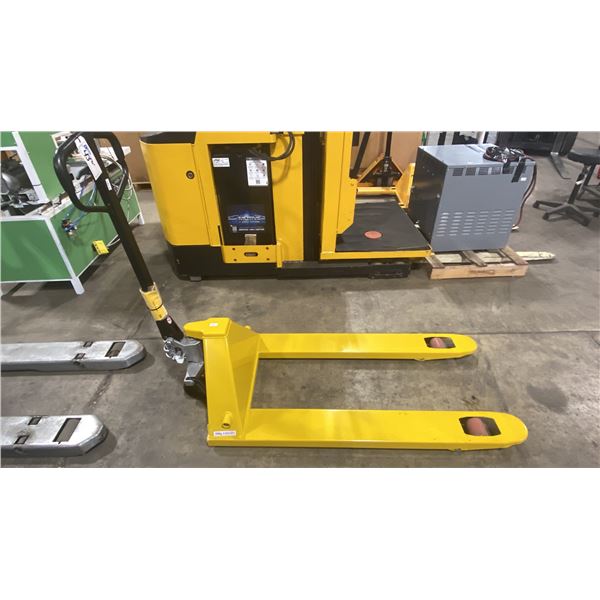 YELLOW 5000LB CAPACITY PALLET JACK