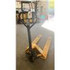 Image 4 : YELLOW 5500LB CAPACITY INDUSTRIAL PALLET JACK *WORKS, FOOT PEDAL NEEDS REPAIR*