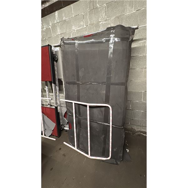 METAL FRAMED MOBILE TABLE CART