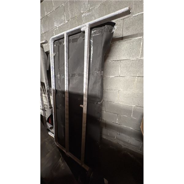 METAL FRAMED MOBILE TABLE CART