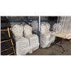 Image 1 : 12 STACKS OF CLEAR PLASTIC STACKING EVENT CHAIRS