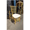 Image 2 : 19 STACKS OF GOLD FRAMED PADDED STACKING EVENT CHAIRS