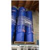 Image 1 : 4 STACKS OF 20 BLUE RUBBERMAID ROUGHNECK RECYCLE/TRASH BINS WITH LIDS- 32 GAL/ 121 L