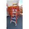 Image 2 : WERNER PODIUM 4' ORANGE CARBON FIBER INDUSTRIAL PLATFORM LADDER