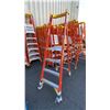 Image 2 : WERNER PODIUM 4' ORANGE CARBON FIBER INDUSTRIAL PLATFORM LADDER