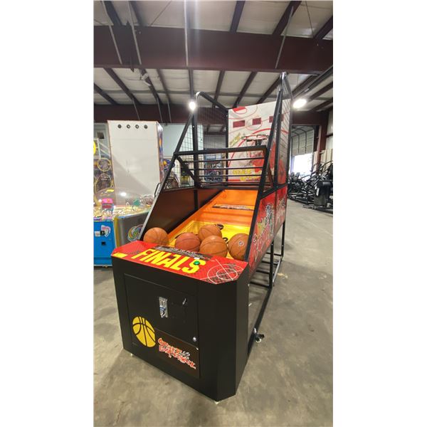 STREET BASKETBALL COMMERCIAL COIN OPERATED DIGITAL MOBILE HOOP SHOT CONNECTING BASKETBALL GAME