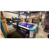 Image 2 : HOCKEY STARS COMMERCIAL COIN OPERATED MOBILE AIR HOCKEY TABLE WITH OVERHEAD DIGITAL DISPLAY